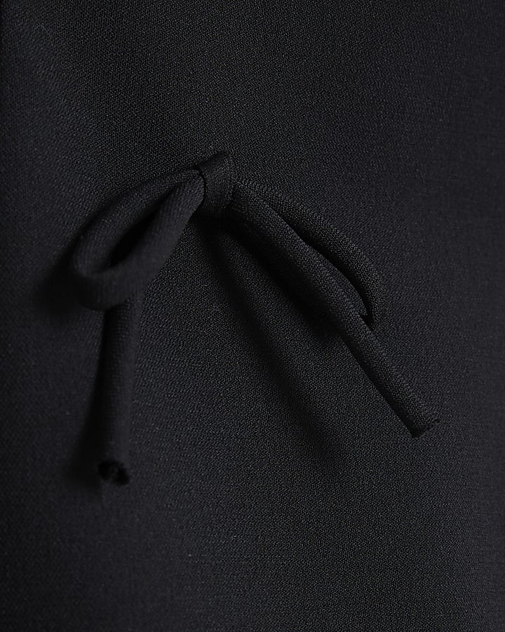 Black Bow Mini Dress