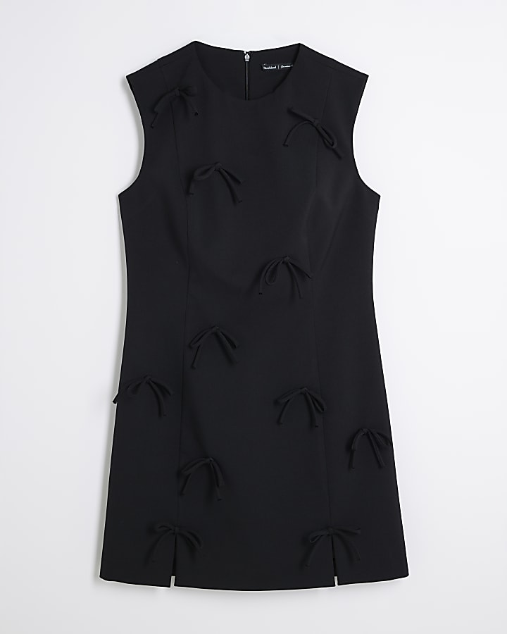 Black Bow Mini Dress