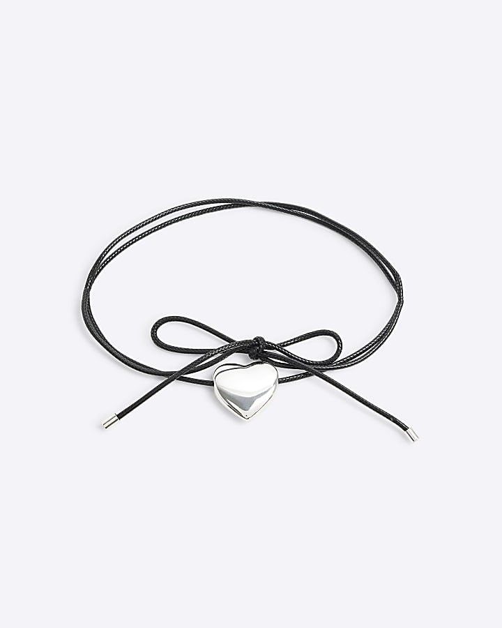 Silver Mixed Metal Knot Collar Necklace