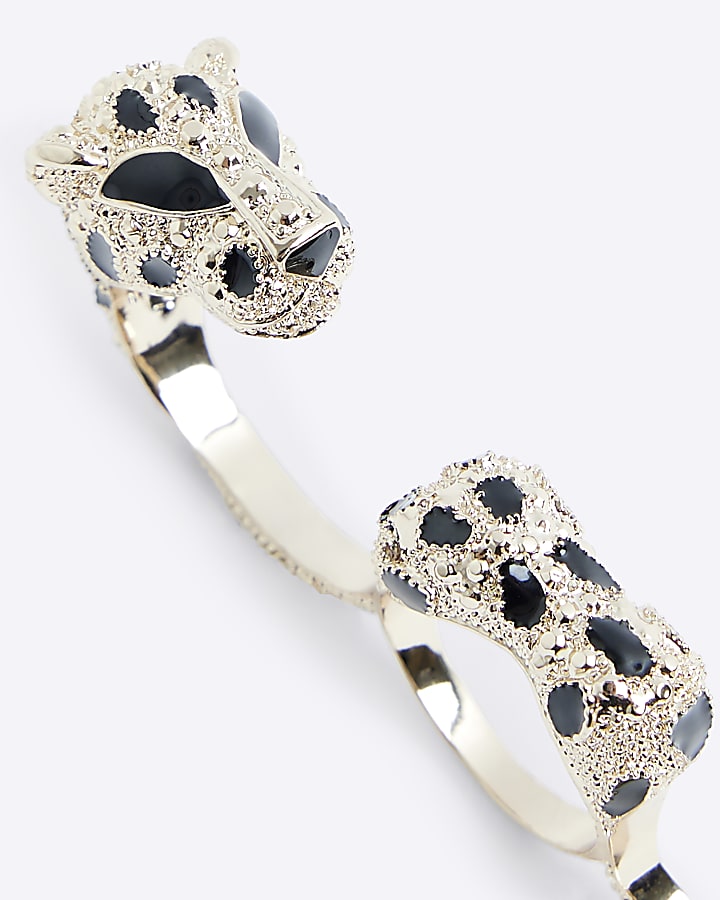 3PK Gold leopard rings