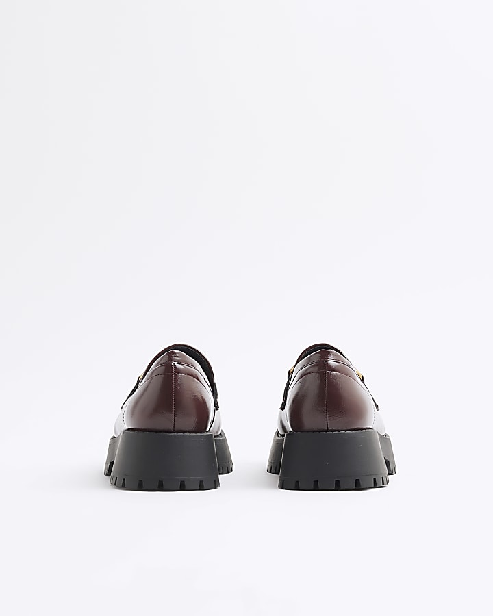 Red Chunky Loafers