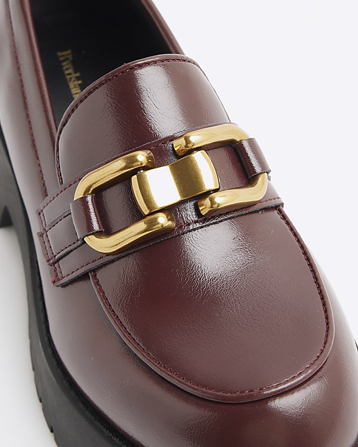 Red Chunky Loafers