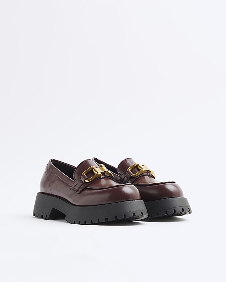 Red Chunky Loafers