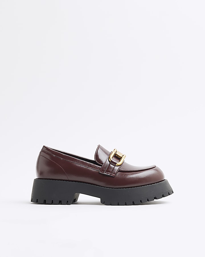 Red Chunky Loafers