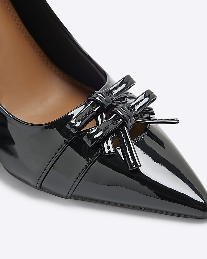 Black Patent Court Shoes