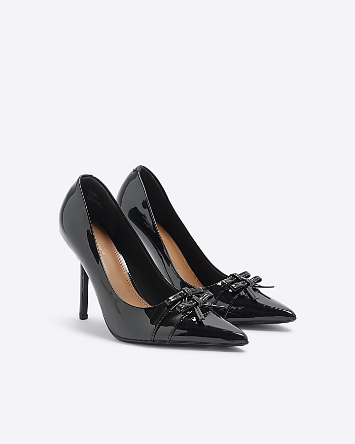 Black Patent Court Shoes