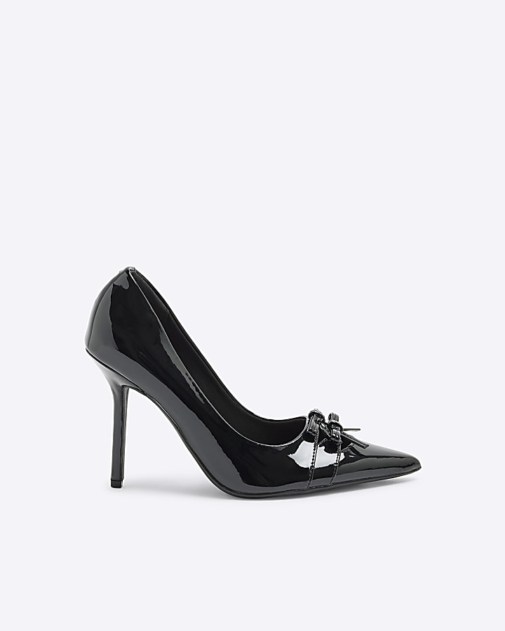 Black Patent Court Shoes