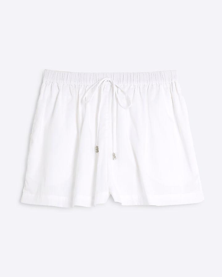 White Lace insert shorts