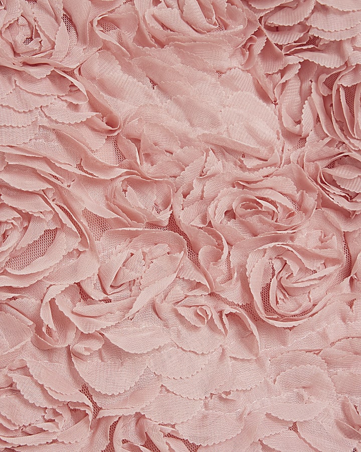 Pink Floral Mini Skirt