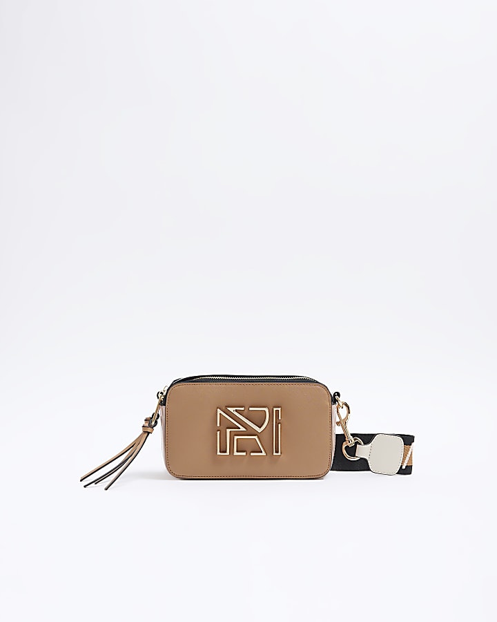 Beige Camera Cross Body Bag