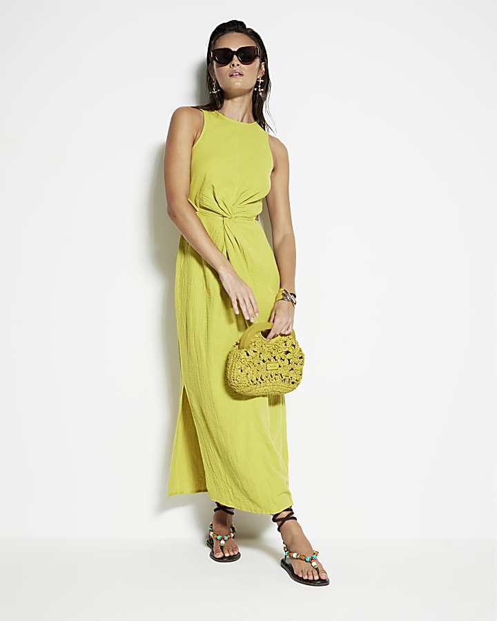 Green Bodycon Midi Dress