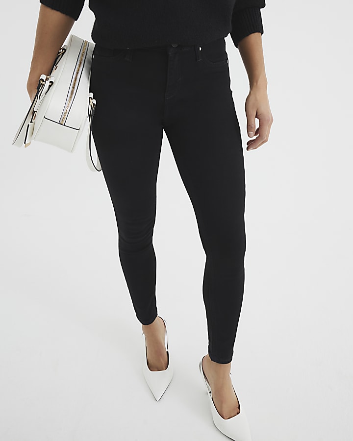 Petite Black Denim Sculpt Molly Jeans