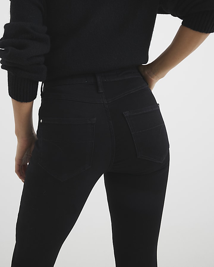 Petite Black Denim Sculpt Molly Jeans