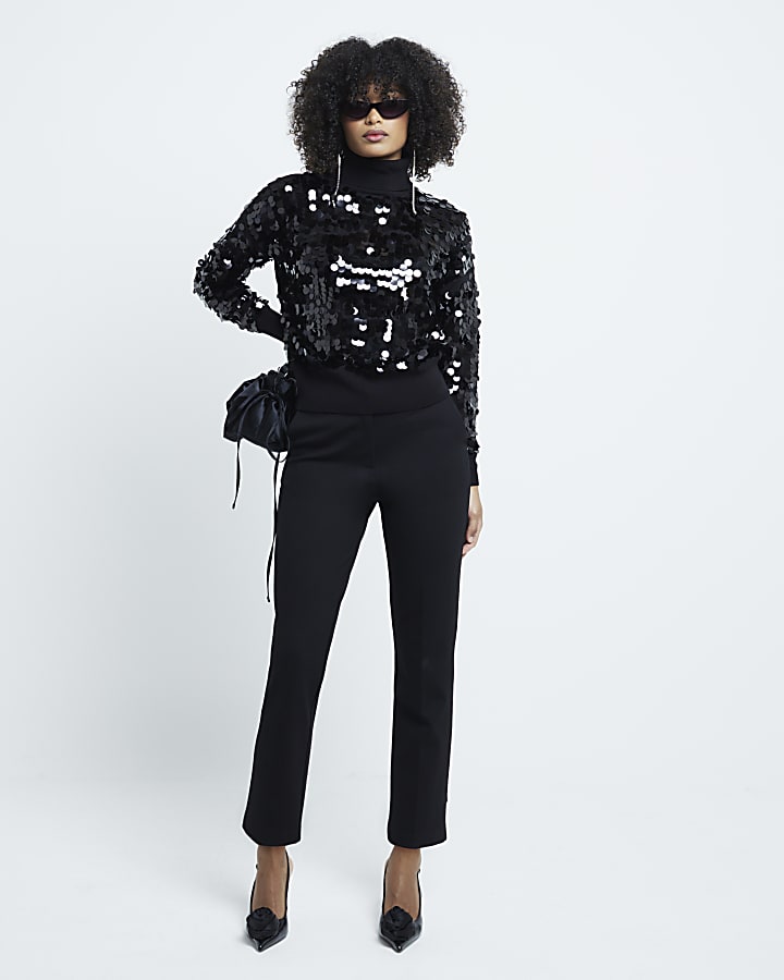 Black Sequin Jumper