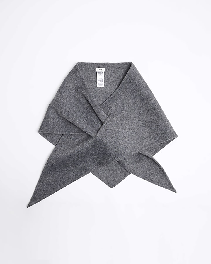 Grey Triangle Scarf