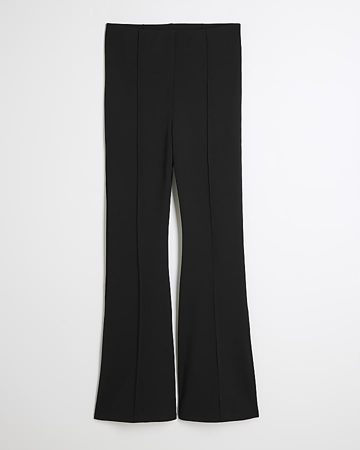 Petite Black Bootcut Trousers