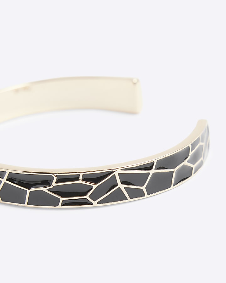 Black enamel bangle