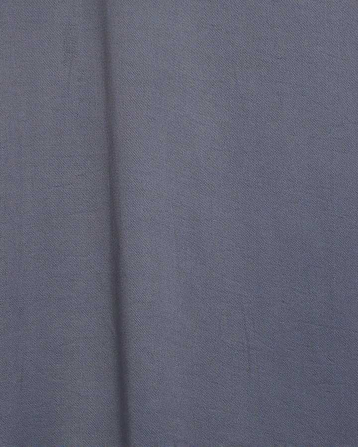 Blue Satin Oversized T-shirt