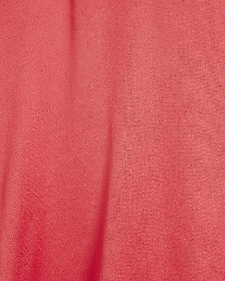 Red Satin Oversized T-shirt