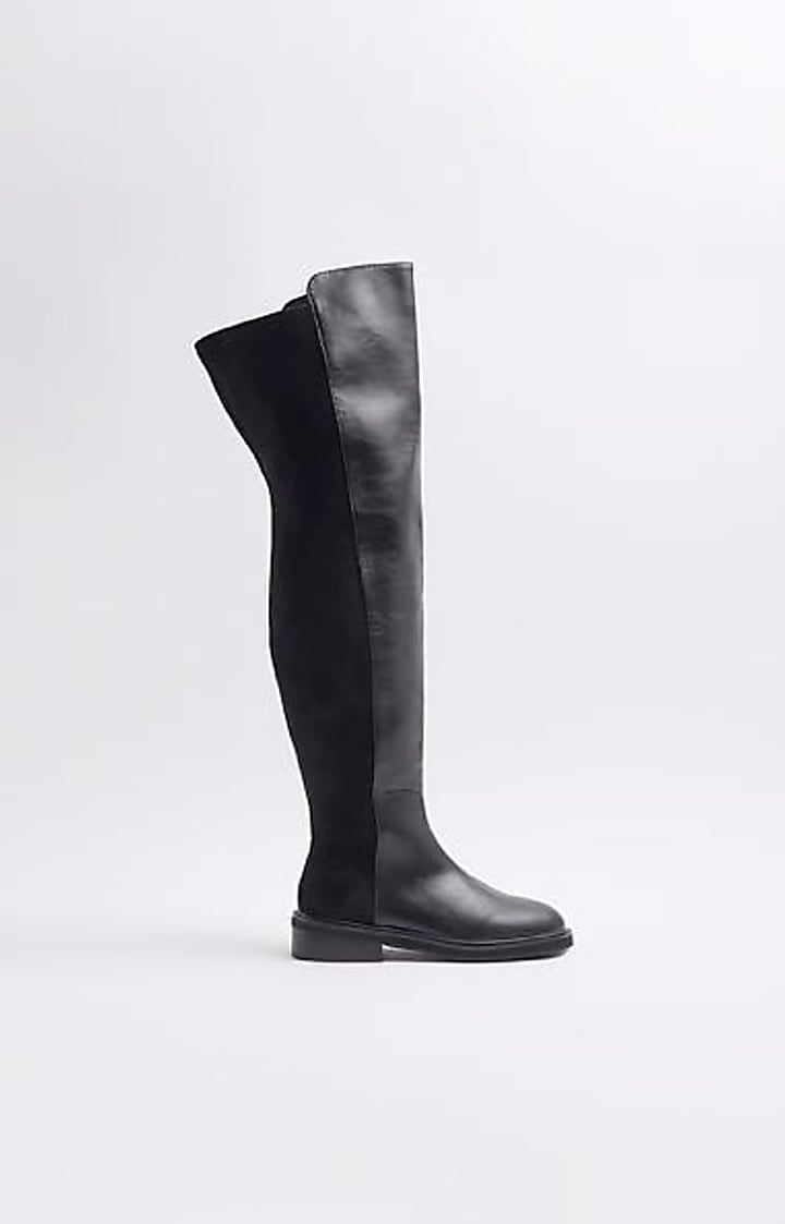 Black Wide Fit Over The Knee Boots