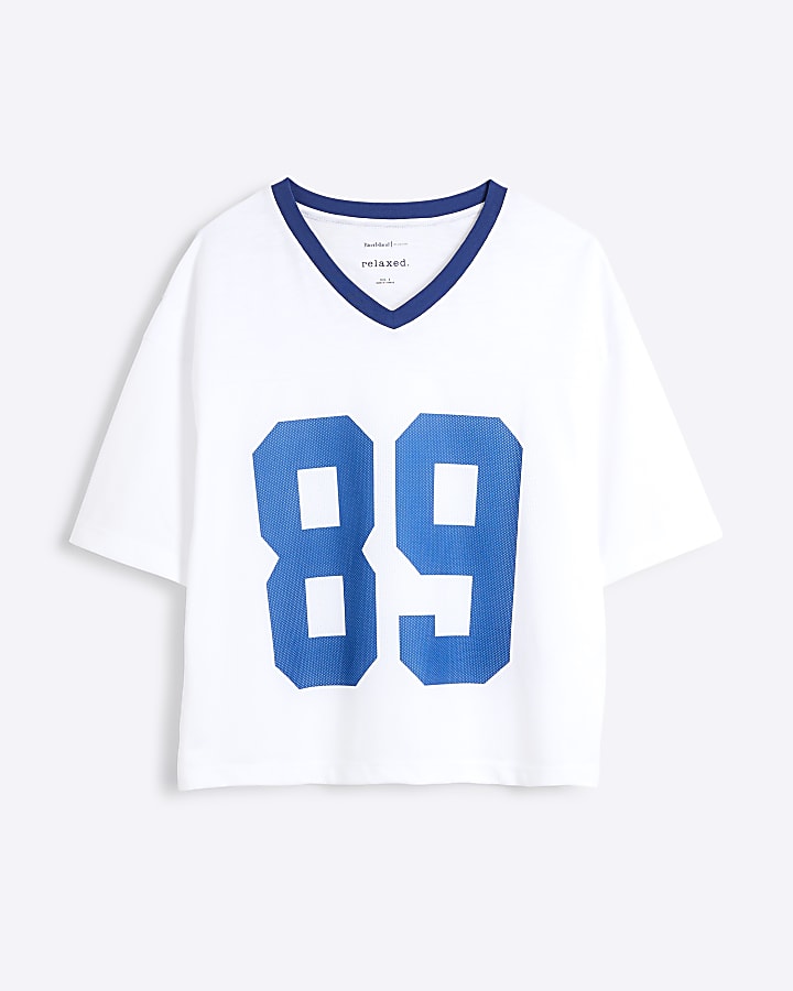 White 89 graphic t-shirt