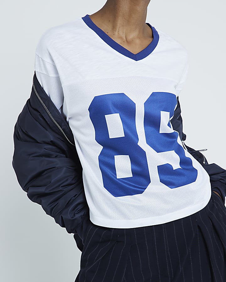 White 89 graphic t-shirt