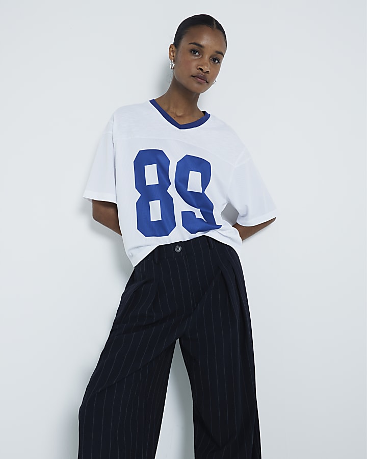 White 89 graphic t-shirt