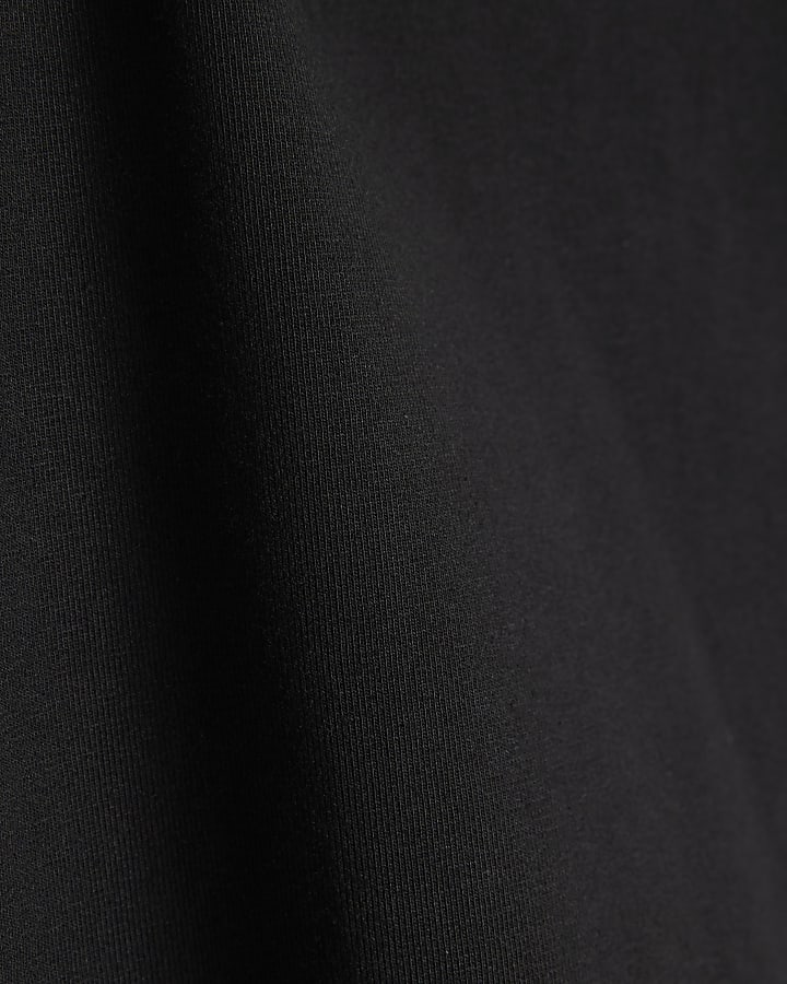 Black Long Sleeve Scoop Bodysuit