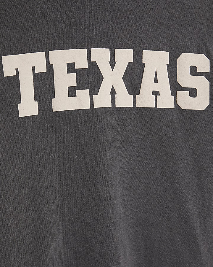 Grey Texas graphic t-shirt
