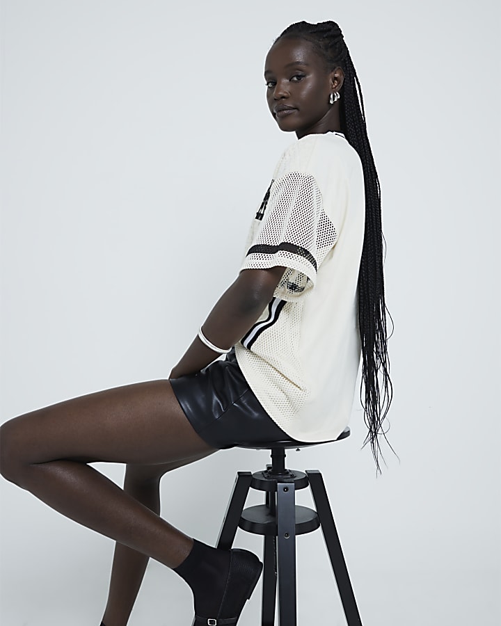 Cream Crochet LA t-shirt