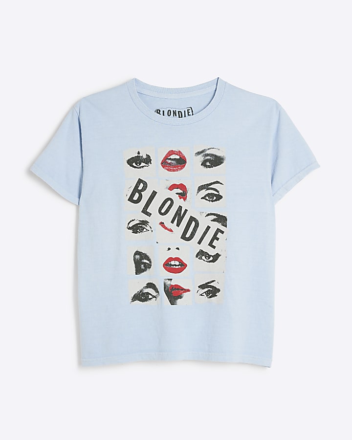 Blue Blondie graphic t-shirt