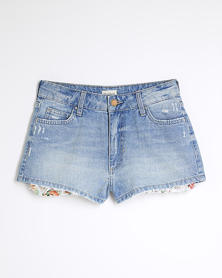 Blue Denim Boy Shorts