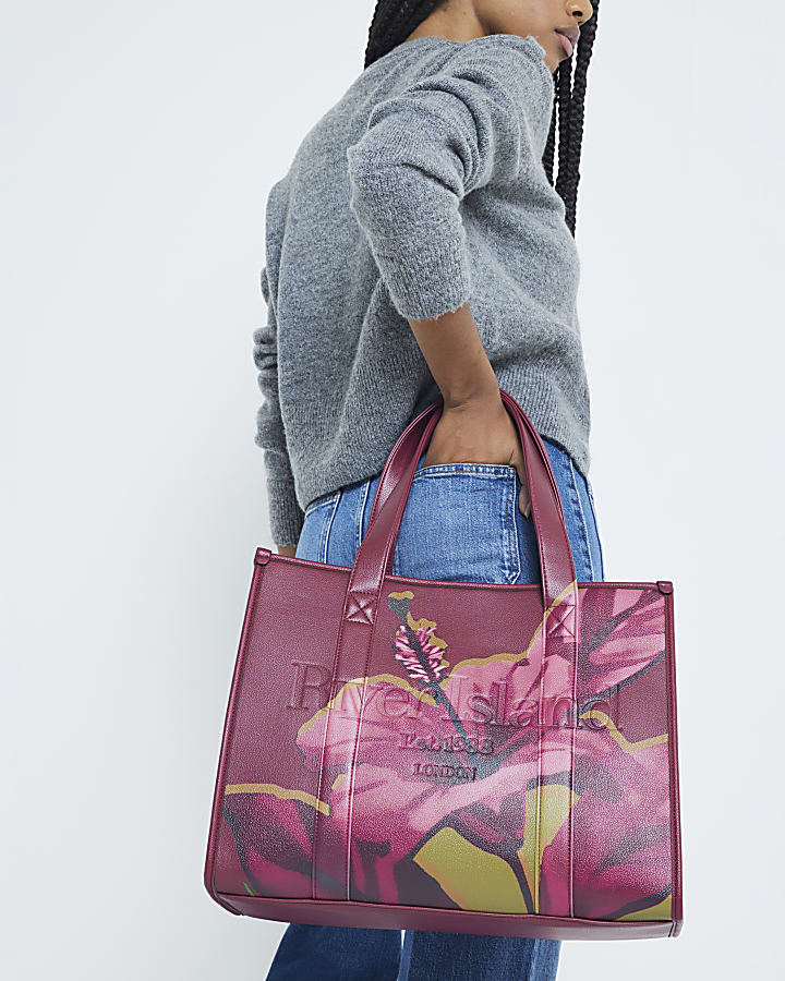 River island flower bag sale