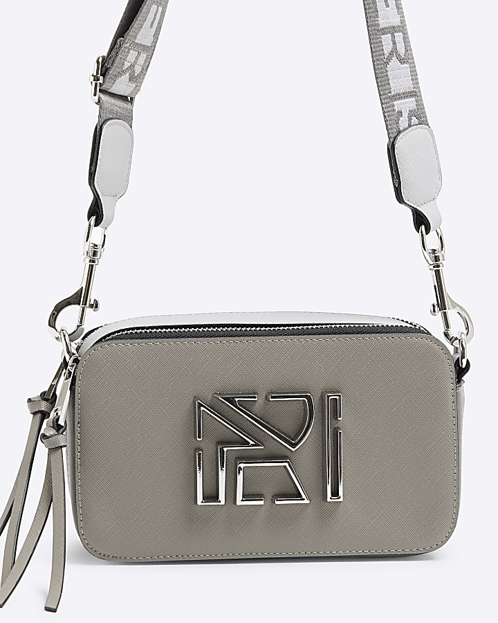 Grey Camera Cross Body Bag