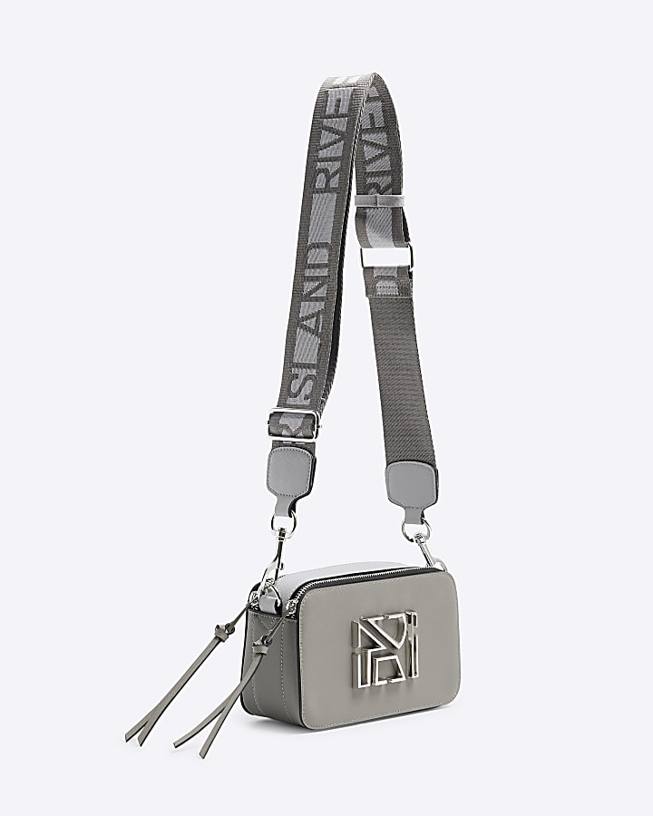 Grey Camera Cross Body Bag