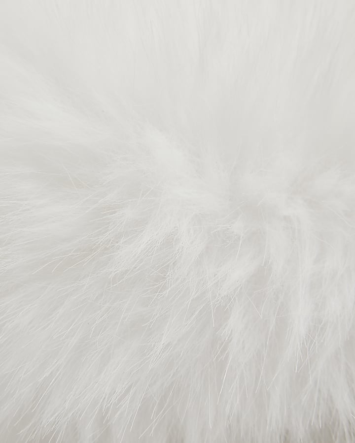 White Faux Fur Headband