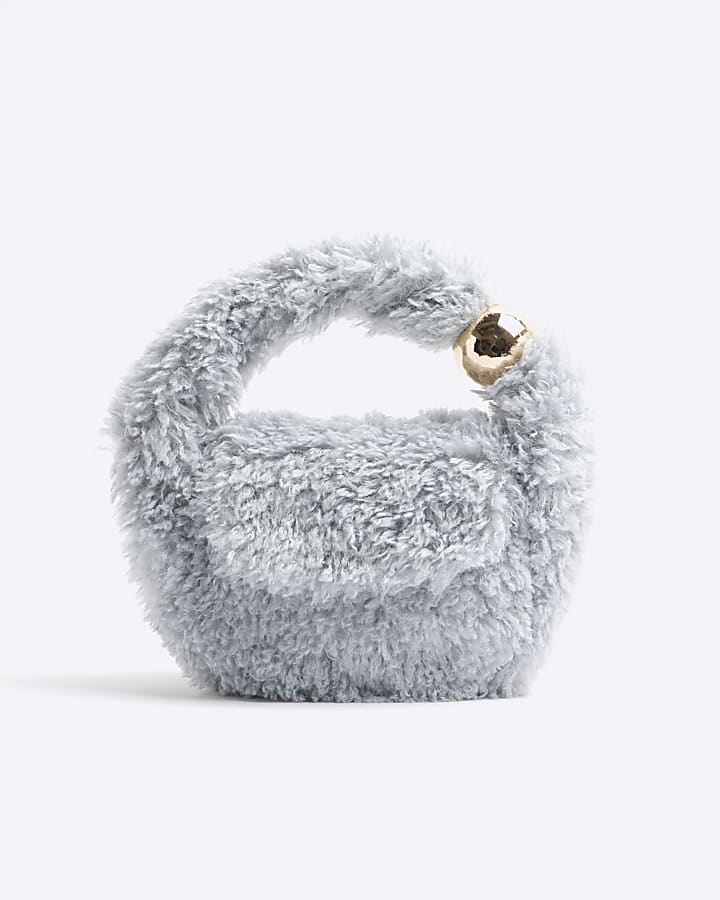Blue Sphere Borg Top Handle Bag