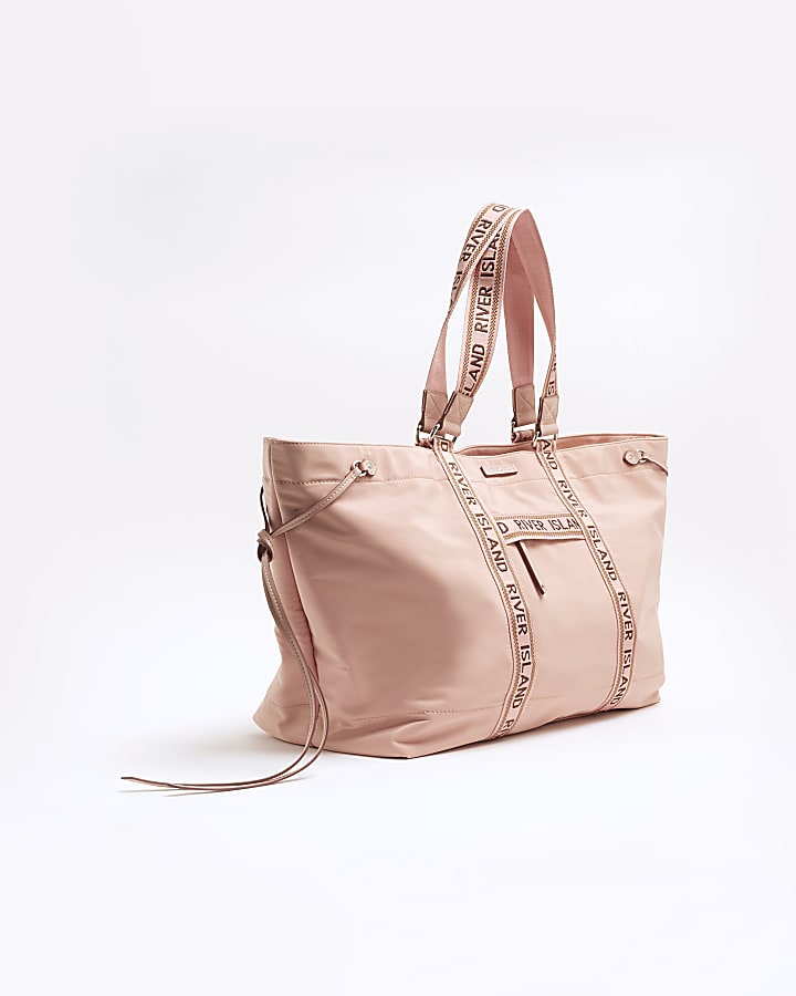 Pink Zip Luggage Bag