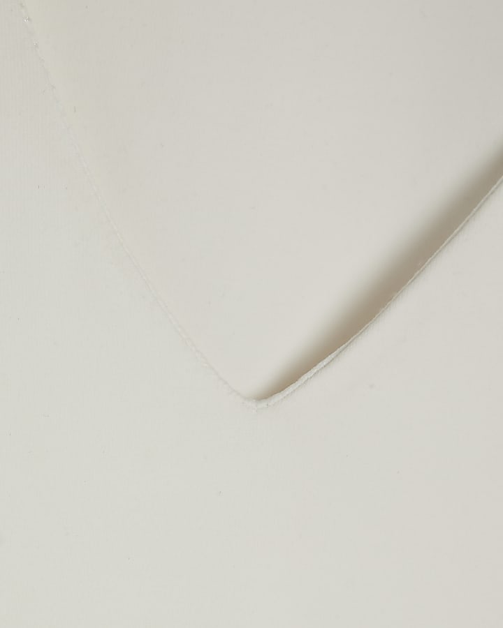 White Long Sleeved V-Neck Bodysuit