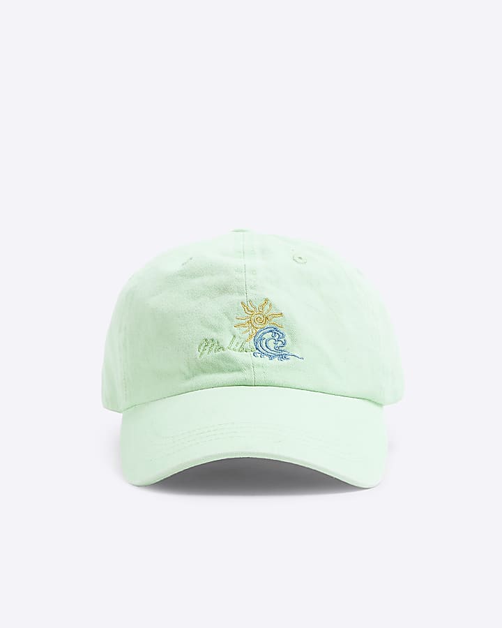 Green Malibu Embroidered Cap