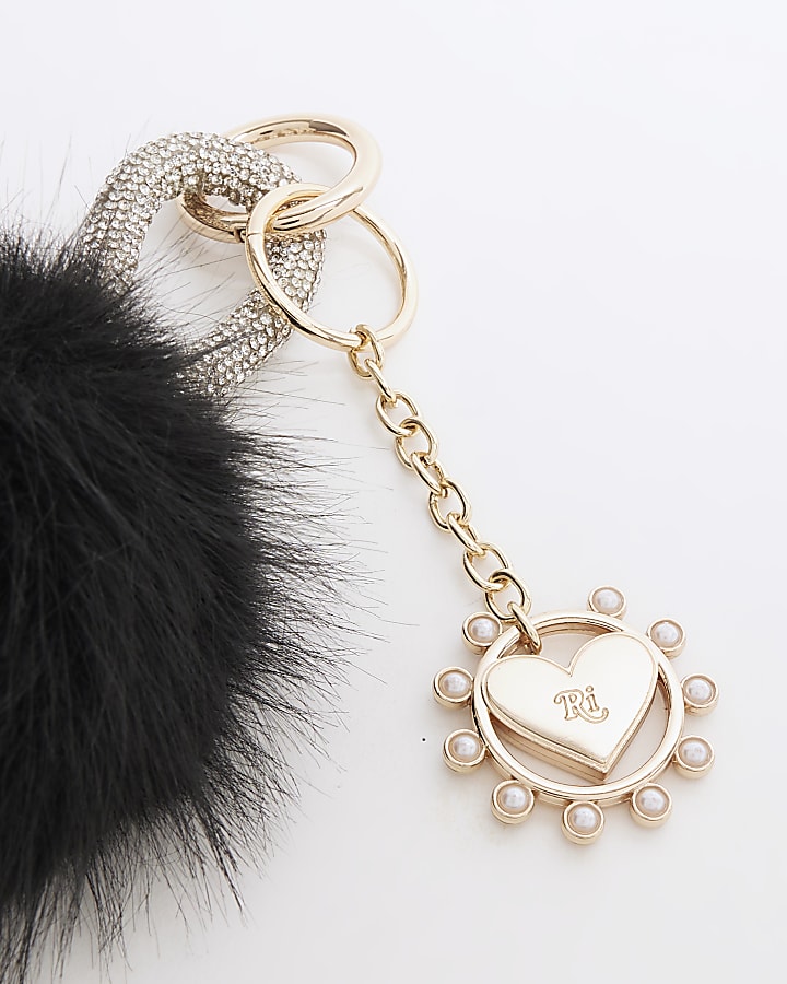 Black Pom Pom Charm