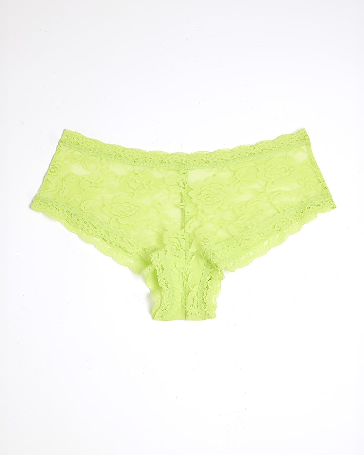 Lime Lace Knicker Shorts