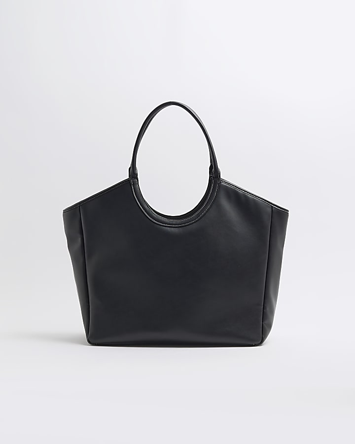 Black 'River Island' Embossed Shopper bag