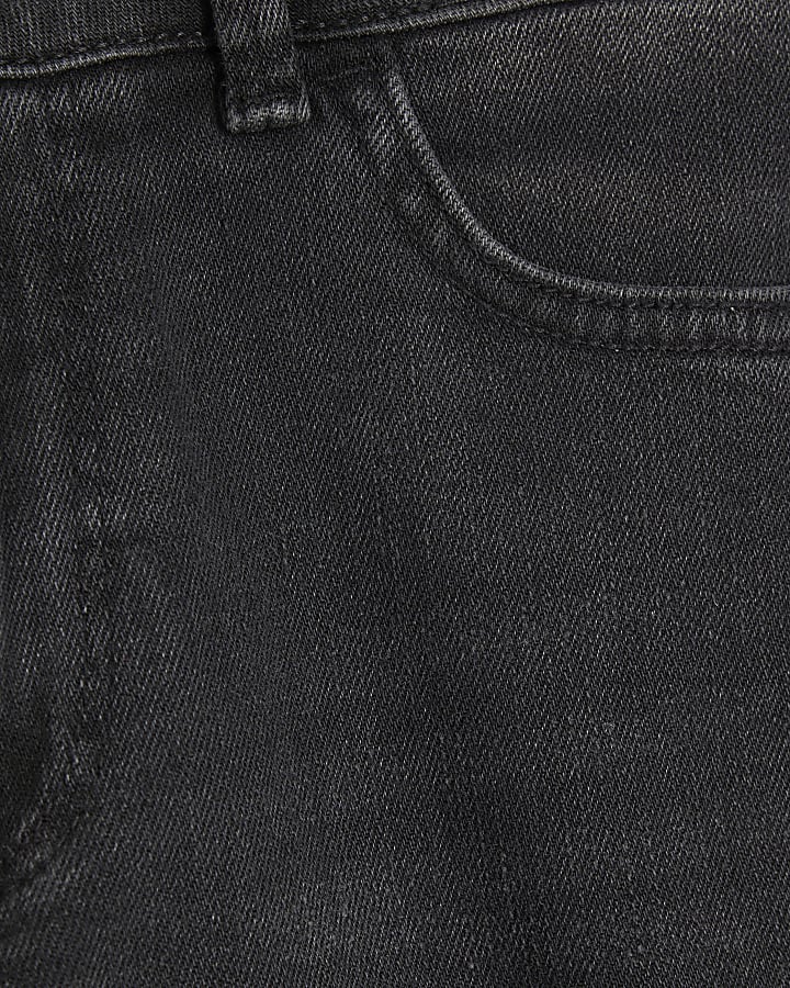 Petite Black Double Waistband Bootcut Jeans