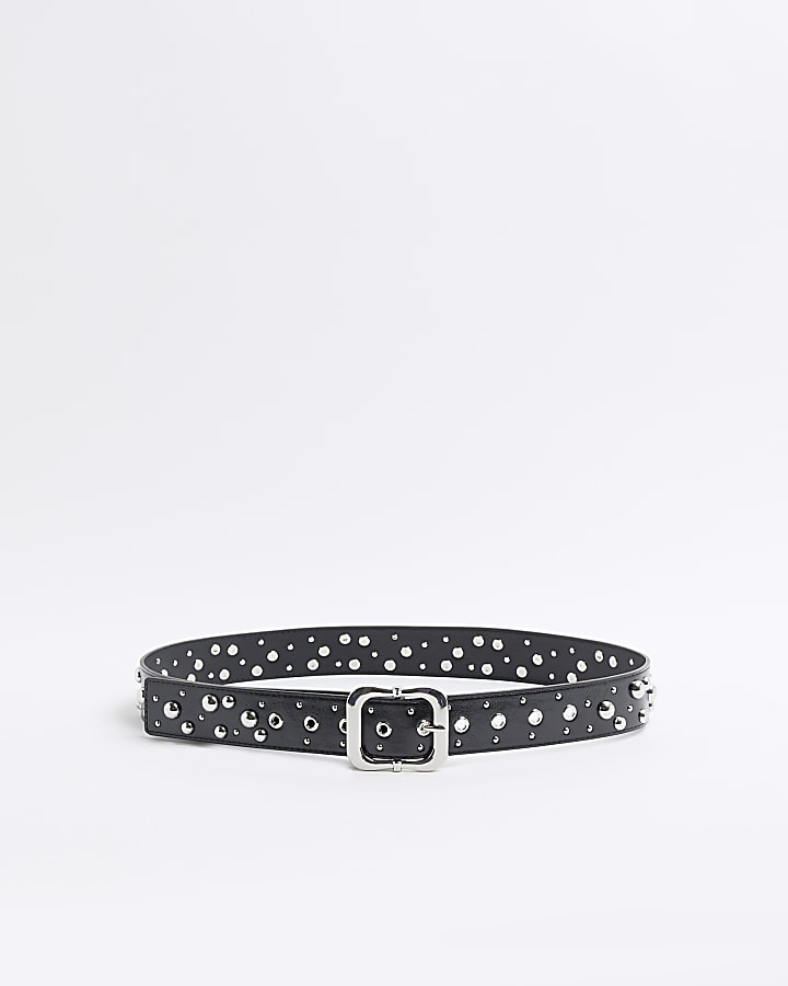 Black studded belt