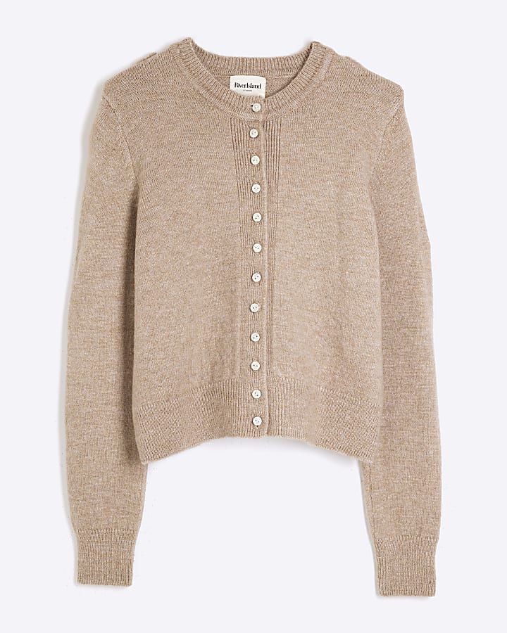 Brown Button Cardigan