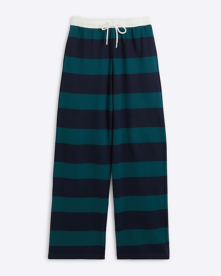 Green stripe joggers