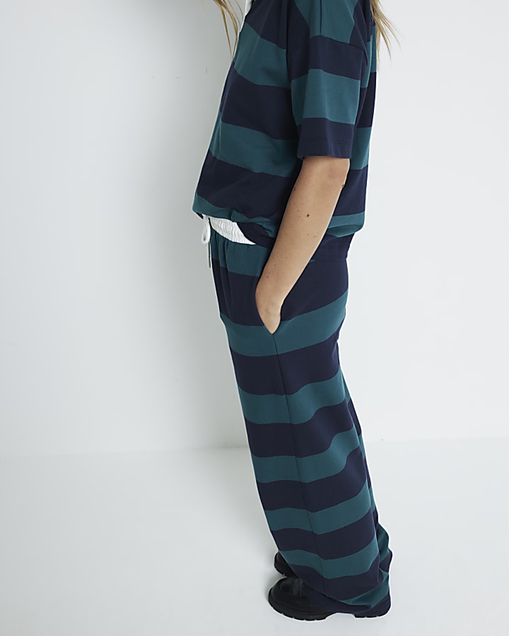 Green stripe joggers