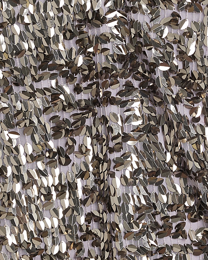 Silver Premium Sequin Mini Dress