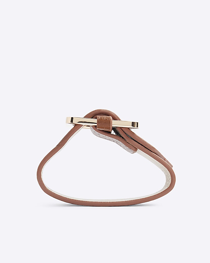 Brown buckle cuff bracelet